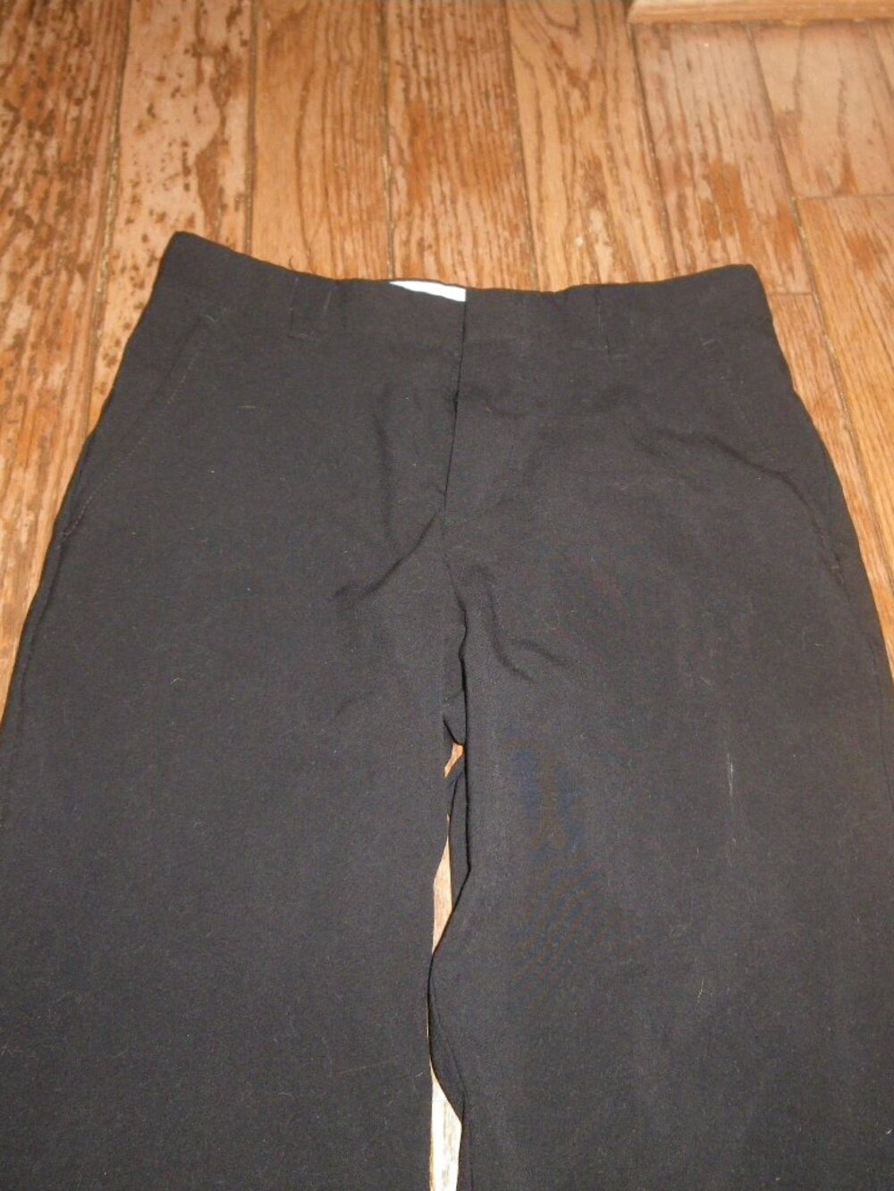 Boy’s Teen’s Flat Front Black Dress Pants - Picture 2 of 3